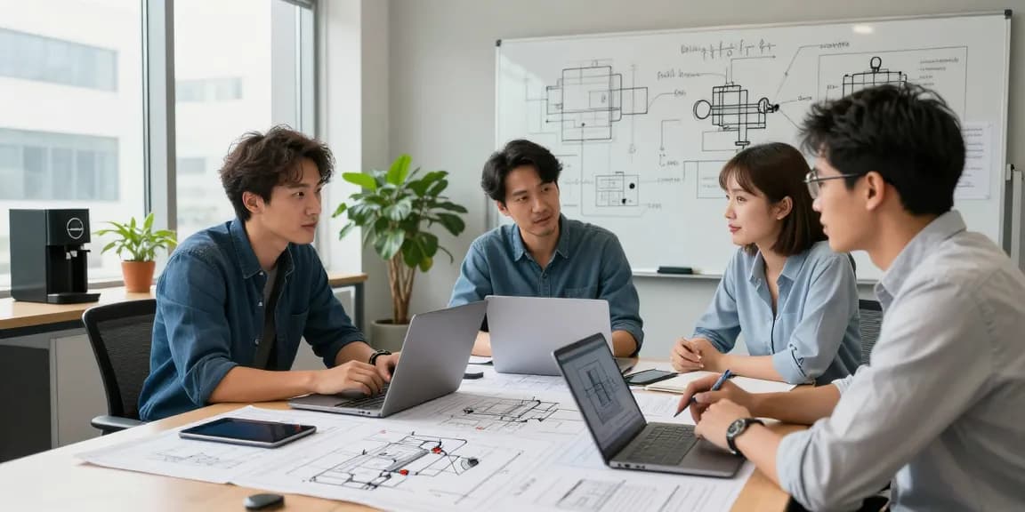 Engineers discussing CRN Registration Canada compliance in a modern office setting