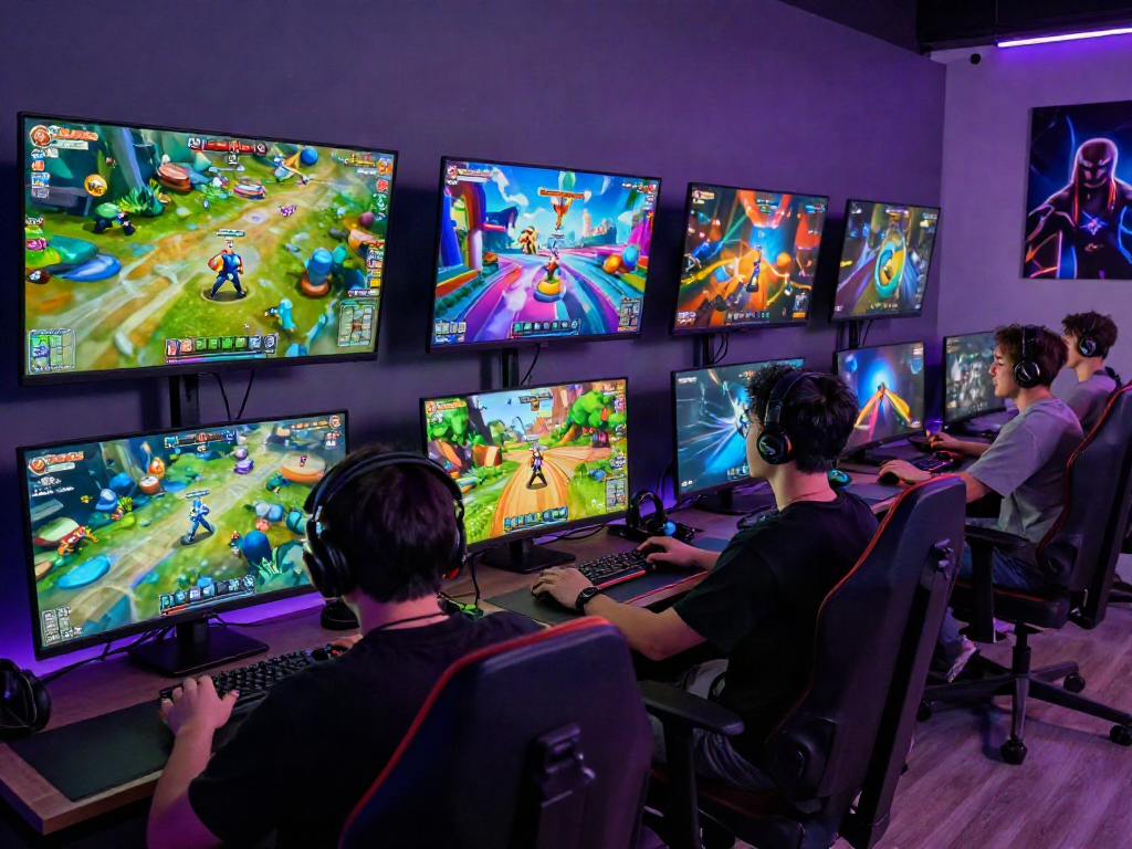ZONA66 online gaming scene with vibrant graphics and engaged players experiencing diverse genres in a dynamic environment.