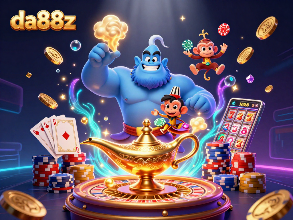 Experience the thrill of da88z with incredible casino games in a vibrant, magical scene.