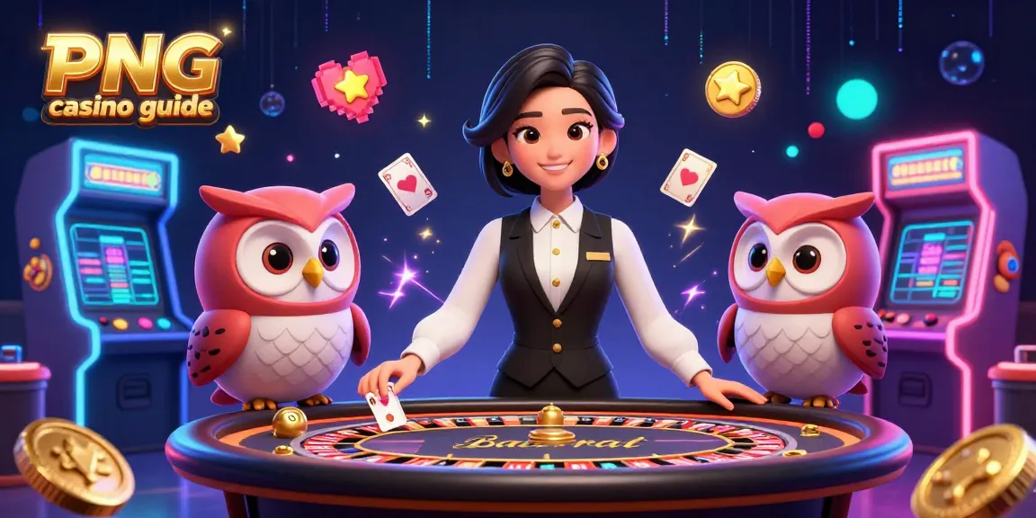 Engage in thrilling gaming with our PNG casino guide featuring vibrant dealer action.