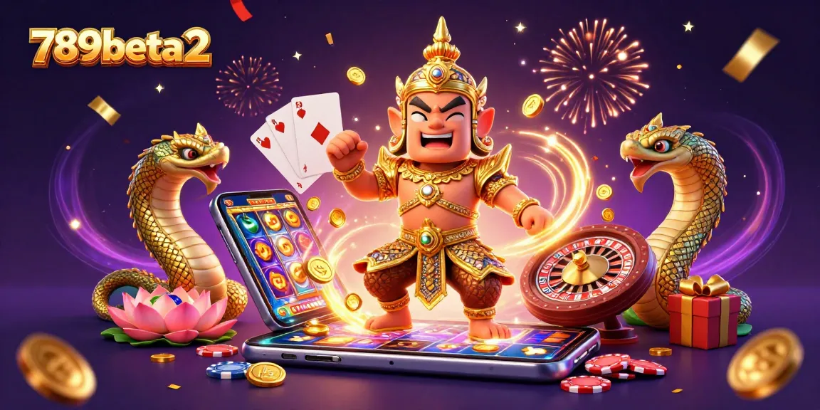Experience thrilling gaming action at 789beta2 with vibrant slot games, dynamic symbols, and gold coins!