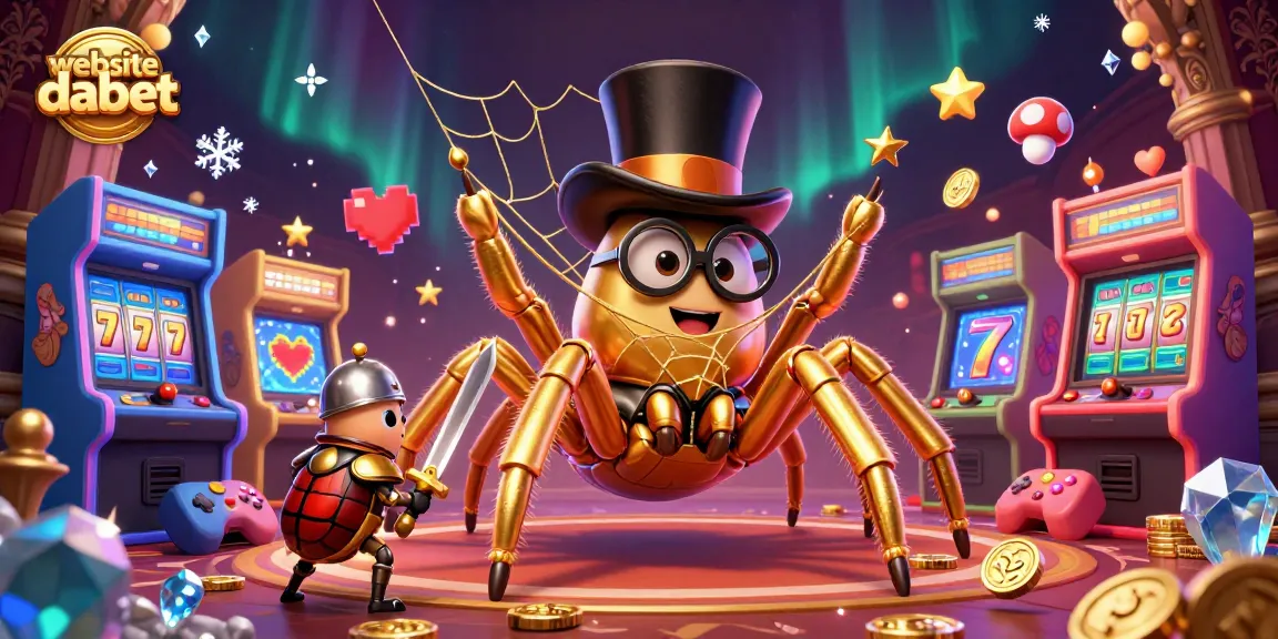 Engage with the vibrant world of website dabet with an exciting casino-themed illustration.