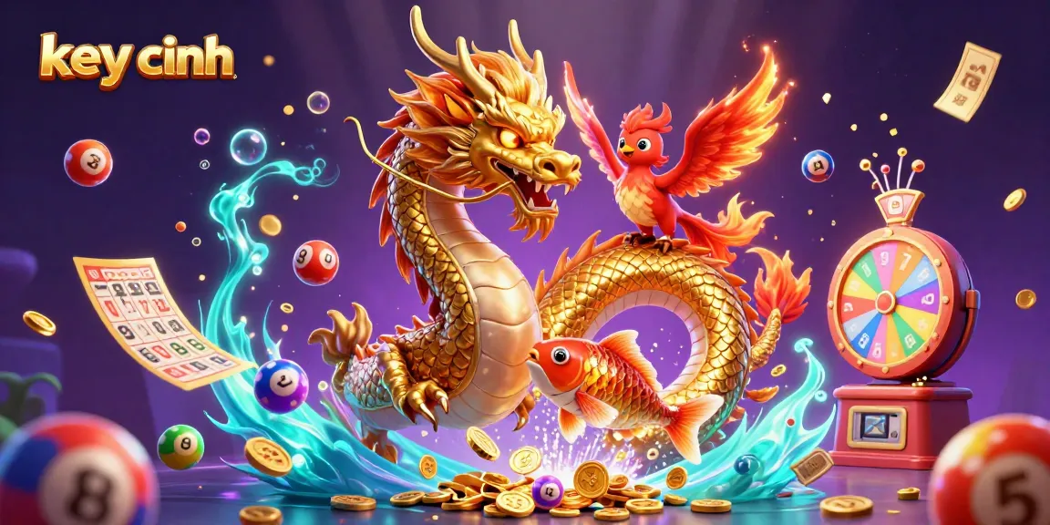 Engage with thrilling action in the key chính lottery scene filled with vibrant elements and characters.