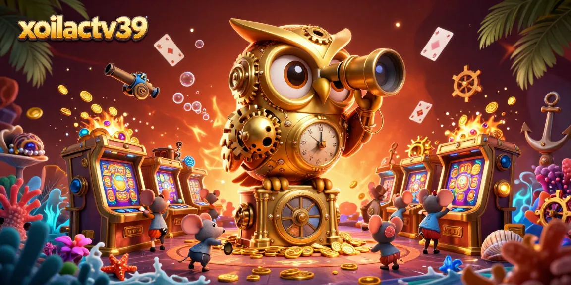 Experience thrilling gameplay at xoilactv39 with vibrant scenes from a bustling casino floor.