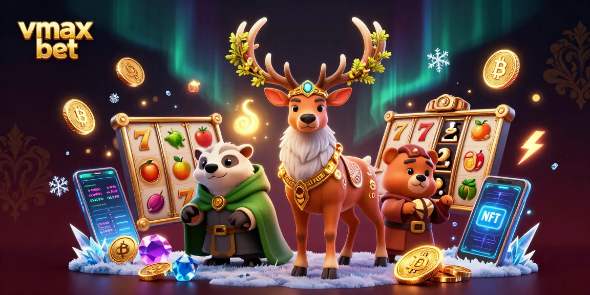 Engage with vmax bet in an exciting casino scene showcasing slots and vibrant characters.