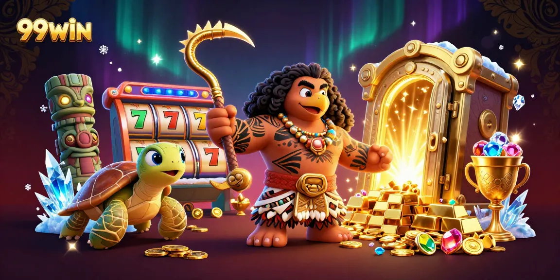 Experience thrilling gaming at 99WIN with a lucky demigod, treasures, and slots.