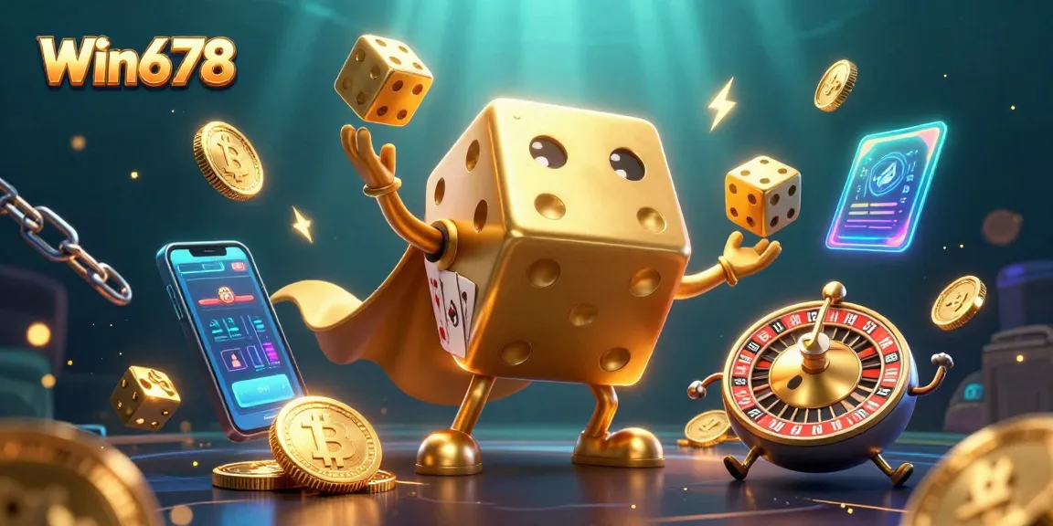 Play exciting games on Win678 with a vibrant digital casino experience featuring 3D animated characters.
