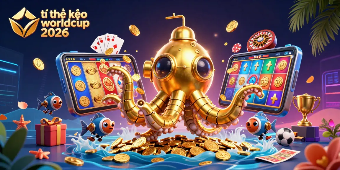 Engage with exciting tỉ lệ kèo worldcup 2026 through this vivid 3D illustration featuring dynamic casino elements.
